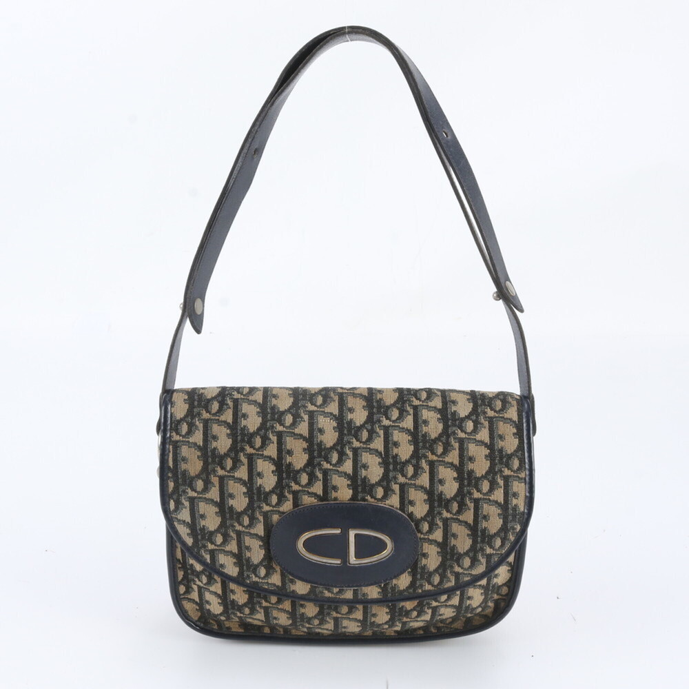 Christian Dior Trotter Leather 2-Way Shoulder Bag/Handbag for Women